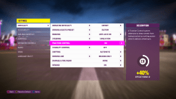 The settings for difficulty levels in Forza Horizon 5.