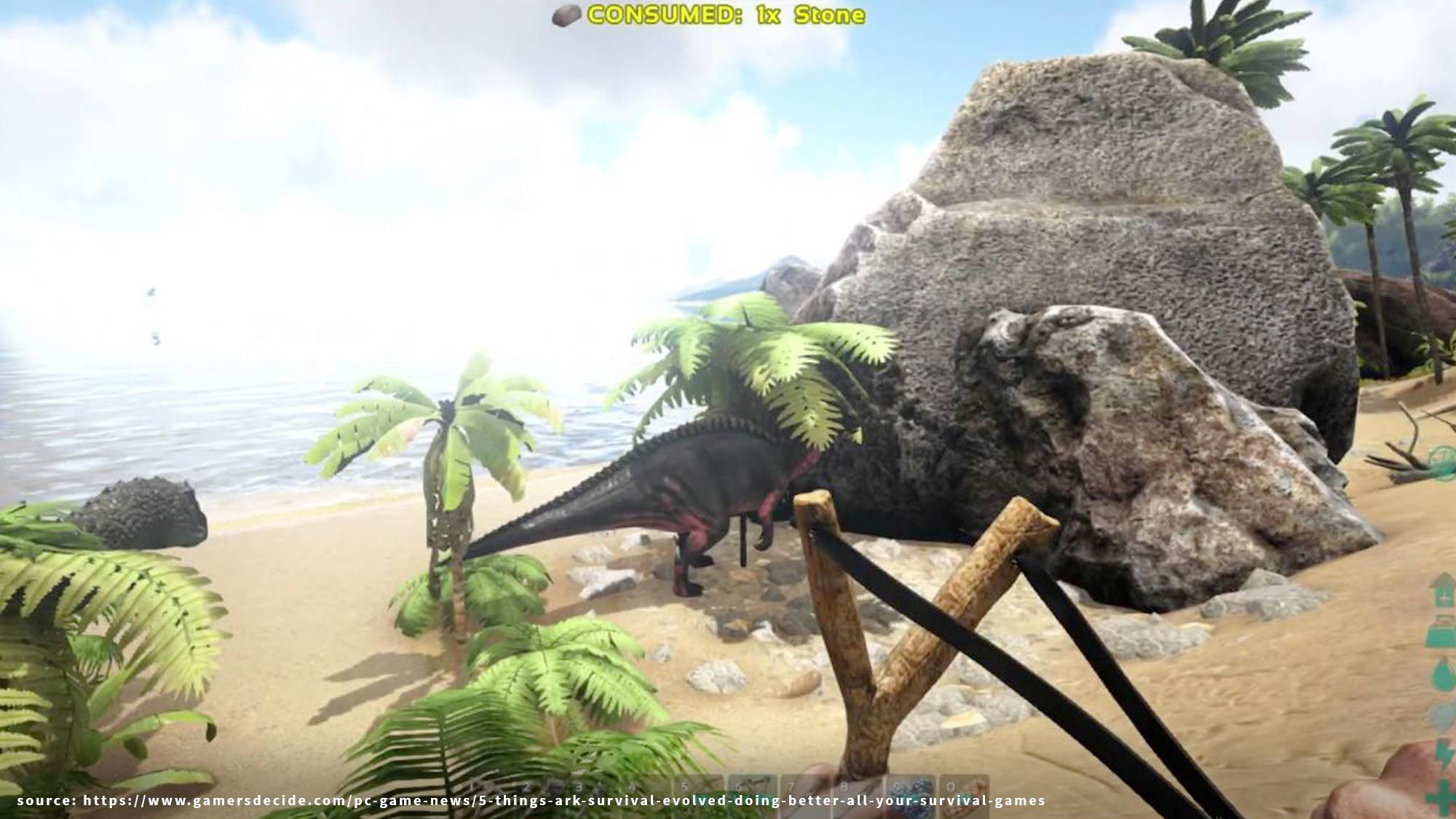 Screenshot of the ARK Taming Slingshot