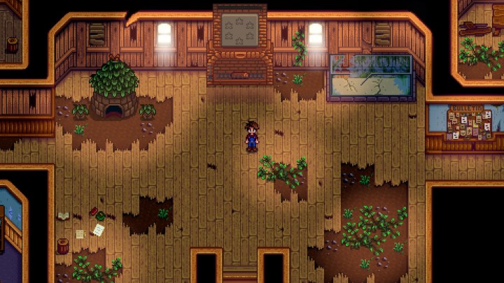 Within the Community Center located in Stardew Valley.