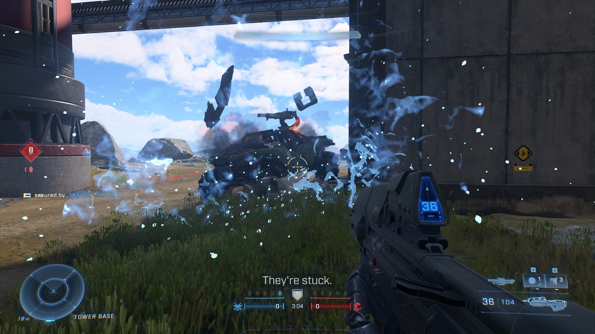 Plasma grenades serve as powerful tools for targeting vehicles, whereas Frag grenades excel in engaging enemy troops, and Dynamo grenades inflict sustained damage over a specific area.