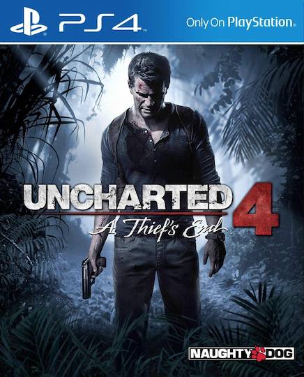 Uncharted 4 game packaging