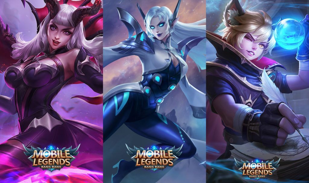 Mage characters in Mobile Legends: Bang Bang include Alice, Eudora, and Harith.