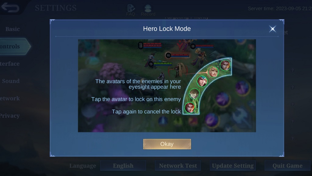 Mobile Legends Character Lock Feature