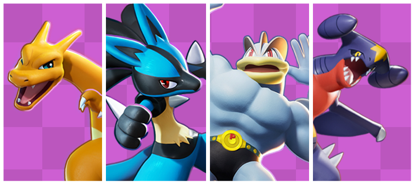 In Pokemon Unite, the versatile characters include Charizard, Lucario, Machamp, and Garchomp, each serving as an all-rounder.