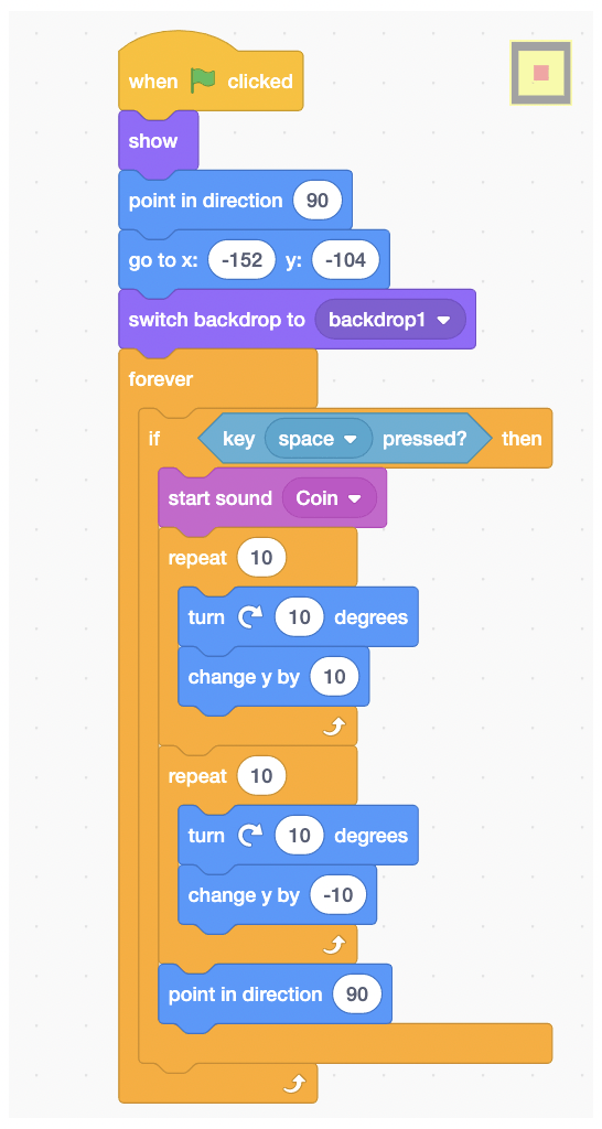 Creating a Geometry Dash game.