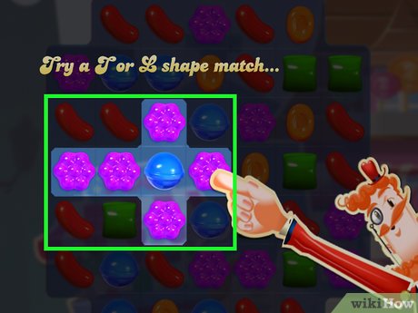 Step 5 Combine over three candies to form special combinations.