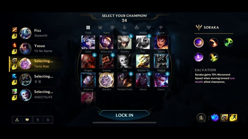 Champion Selection in Wild Rift