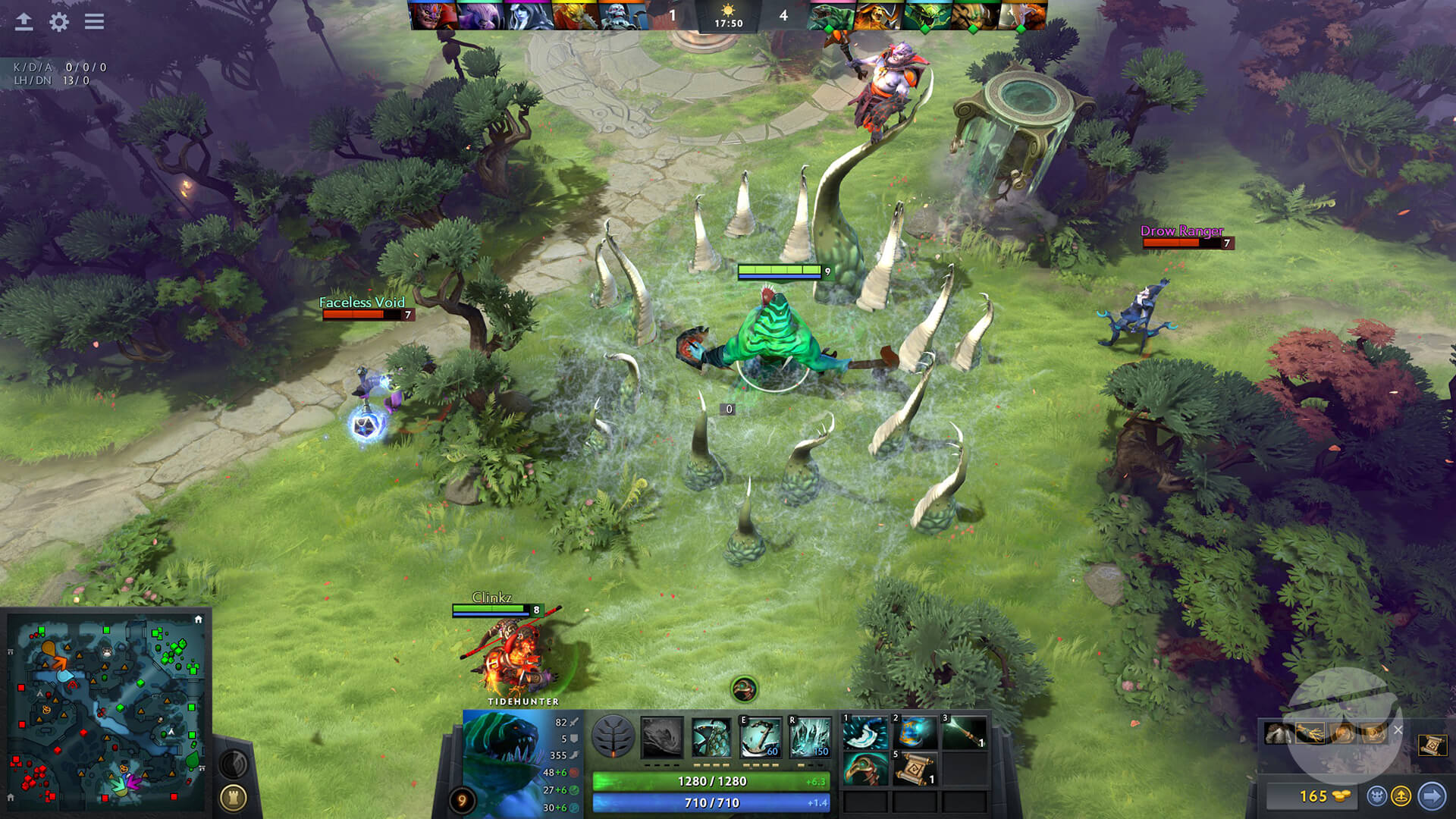 Dota 2 mid-game phase